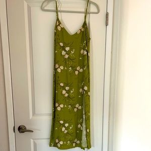 Reformation Crimini Dress Green Floral size 8 NWOT